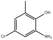 2-AMINO-4-CHLORO-6-METHYL-PHENOL Struktur