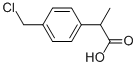 2-(4-Chloromethylphenyl)propionic acid Struktur