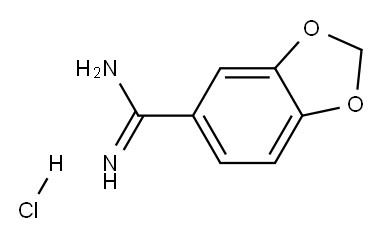 BENZO[1,3]DIOXOLE-5-CARBOXAMIDINE HYDROCHLORIDE Structure