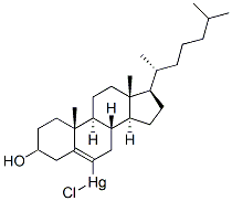 6-chloromercuricholesterol Struktur