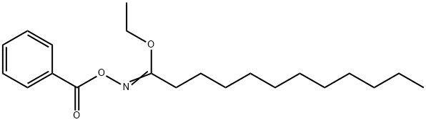 ethyl N-(benzoyloxy)laurimidate Structure