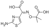 2-[(2-Aminothiazol-4-yl)carboxymethyleneaminooxy]-2-methylpropionic acid Structure