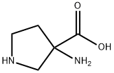 3-Aminopyrrolidine-3-carboxylic acid Struktur