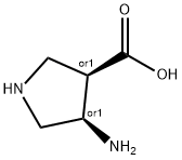 3-Pyrrolidinecarboxylicacid,4-amino-,cis-(9CI) Structure