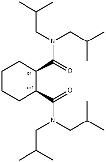 N,N,N′,N′-テトラキス(2-メチルプロピル)-1β,2β-シクロヘキサンジカルボアミド 化学構造式