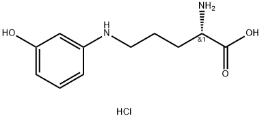 2-amino-5-[(3-hydroxyphenyl)amino]pentanoic acid Structure