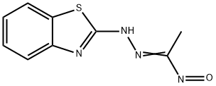 Acetaldehyde, 1-nitroso-, 2-benzothiazolylhydrazone (9CI) Struktur