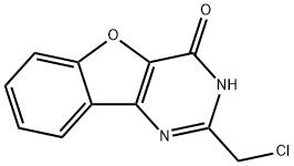 2-(氯甲基)苯并呋喃[3,2-D]嘧啶-4(3H)-酮, 80550-76-1, 结构式