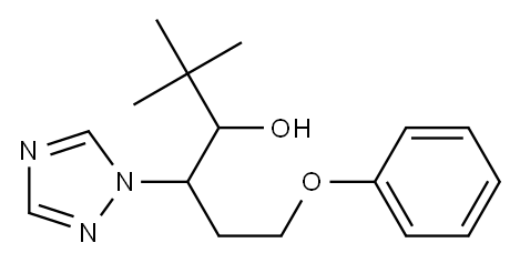 1-Phenoxy-5,5-dimethyl-3-(1H-1,2,4-triazol-1-yl)-4-hexanol Structure