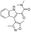 (3-methyl-5-methyl-4-isoxazolyl)dimethylindoleglyoxylamide 结构式