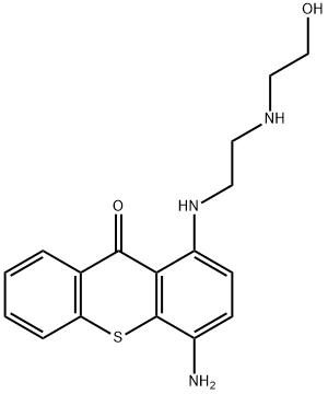 9H-Thioxanthen-9-one, 4-amino-1-[[2-[(2-hydroxyethyl)amino]ethyl]amino ]- Struktur