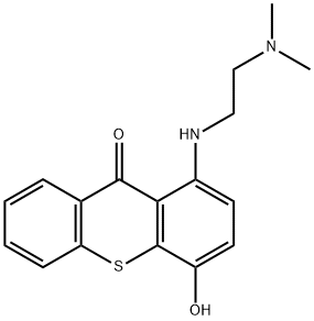 1-(2-dimethylaminoethylamino)-4-hydroxy-thioxanthen-9-one Struktur