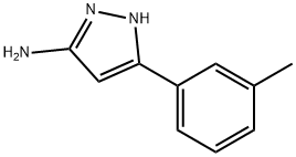 5-M-トリル-2H-ピラゾール-3-イルアミン 化学構造式