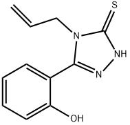 2-(4-アリル-5-メルカプト-4H-1,2,4-トリアゾール-3-イル)フェノール 化学構造式
