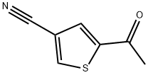 3-Thiophenecarbonitrile, 5-acetyl- (9CI) Struktur