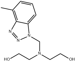 2,2'-(4-メチル-1H-ベンゾトリアゾール-1-イルメチルイミノ)ビスエタノール 化学構造式
