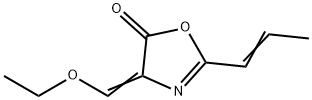 2-(1'-propenyl)-4-ethoxymethylene-5-oxazolone Structure