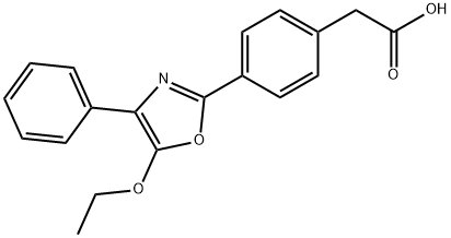 2-[4-(5-ethoxy-4-phenyl-1,3-oxazol-2-yl)phenyl]acetic acid Structure