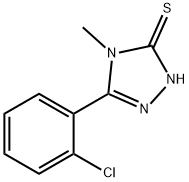 5-(2-氯苯基)-4-甲基-4H-1,2,4-三唑-3-硫醇, 80590-50-7, 结构式