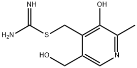 Carbamimidothioic acid, [3-hydroxy-5-(hydroxymethyl)-2-methyl-4-pyridinyl]methyl ester (9CI) Struktur