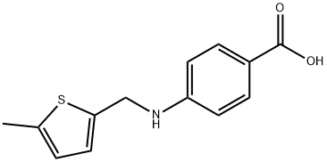 4-(((5-METHYLTHIEN-2-YL)METHYL)AMINO)BENZOIC ACID Struktur