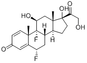 6-alpha-氟-异氟泼尼龙,806-29-1,结构式