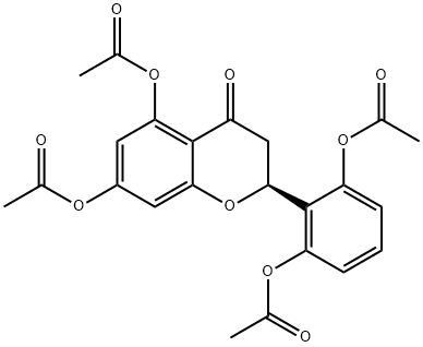 2',5,6',7-TETRAACETOXYFLAVANONE 结构式