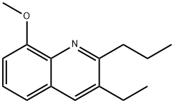 3-ETHYL-8-METHOXY-2-PROPYL-QUINOLINE,80609-91-2,结构式