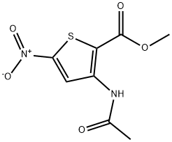 Methyl 3-(acetylamino)-5-nitrothiophene-2-carboxylate Structure