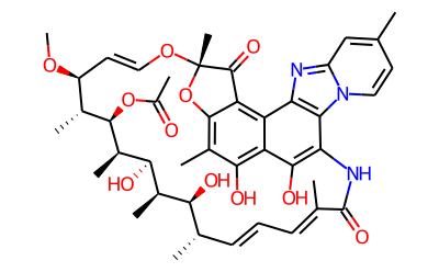 リファキシミン 化学構造式