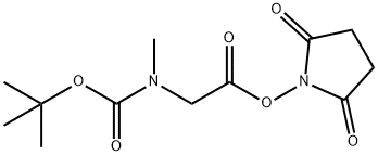 BOC-SAR-OSU;BOC-N-METHYLGLYCINE N-HYDROXYSUCCINIMIDE ESTER 结构式