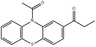 10-acetyl-2-propionyl-10H-phenothiazine Structure