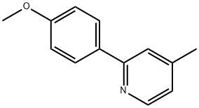 2-(4-メトキシフェニル)-4-メチルピリジン 化学構造式