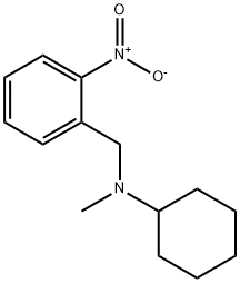 N-cyclohexyl-N-methyl-o-nitrobenzylamine  Struktur