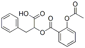 alpha-(2-acetoxy)benzoyloxy-beta-phenylpropionic acid Structure