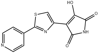 Maleimide, 4-hydroxy-3-(2-(pyridyl)-4-thiazolyl)- Struktur