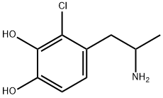 1,2-Benzenediol, 4-(2-aminopropyl)-3-chloro- (9CI) Struktur