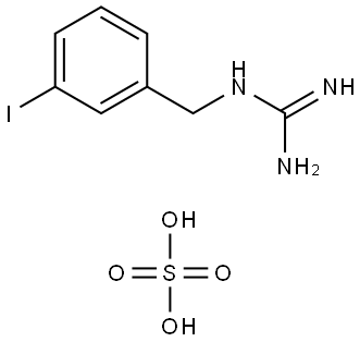 3-IODOBENZYL-GUANIDINE HEMISULFATE Structure