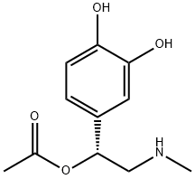 1,2-Benzenediol, 4-[(1R)-1-(acetyloxy)-2-(methylamino)ethyl]- (9CI) Structure