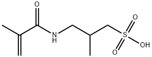 2-メチル-3-[(2-メチル-1-オキソ-2-プロペニル)アミノ]-1-プロパンスルホン酸 化学構造式