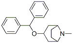 3-benzhydryloxy-8-methyl-8-azabicyclo[3.2.1]octane 化学構造式