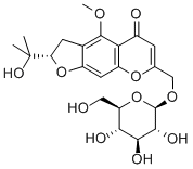 prim-O-グルコシルシミファギン 化学構造式