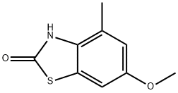 6-甲氧基-4-甲基-2(3H)-苯并噻唑酮, 80689-16-3, 结构式