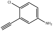 BENZENAMINE, 4-CHLORO-3-ETHYNYL-, 80690-66-0, 结构式