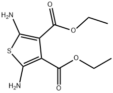 2,5-二氨基-3,4-噻吩二羧酸二乙酯, 80691-81-2, 结构式