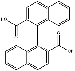 R-1,1'-BINAPHTHYL-2,2'-DICARBOXYLIC ACID Structure