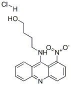 1-Butanol, 4-((1-nitro-9-acridinyl)amino)-, monohydrochloride Struktur