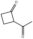 Cyclobutanone, 2-acetyl- (9CI) Structure