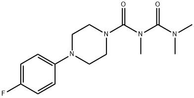 1-(p-Fluorophenyl)-4-(2,4,4-trimethylallophanoyl)piperazine|