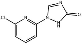 1-(6-氯-2-哌啶)-1H-3-羟基-1,2,4三唑, 80714-26-7, 结构式